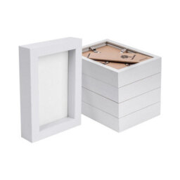 "Nicola Spring 4 X 6"" Photo Frames - 3D Photo Frame Picture Frame Box Portrait Display Case With Spacer (17.5 X 12.5Cm) X5" - thumbnail 1