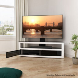 "Avf Affinity Burghley Plus 1.5M Curved Tv Stand, For Tvs Up To 70"" - Gloss White" - thumbnail 7