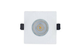 Luminosa Lighting Luminosa Led Fire Rated Static Downlight Recessed Spotlight Square Gu10 Holder Bracket Matt White Ip65 - thumbnail 4