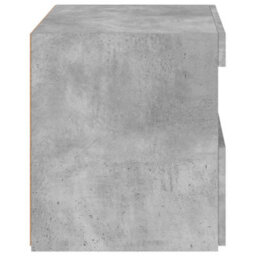 Berkfield Bedside Cabinet With Led Lights Concrete Grey 50X40X45 Cm - thumbnail 9