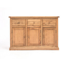Cabinet Bits Salerno Light Wood 3 Drawer 3 Door Sideboard Wood Knob - thumbnail 1