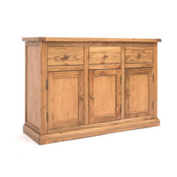 Cabinet Bits Salerno Light Wood 3 Drawer 3 Door Sideboard Wood Knob - thumbnail 2