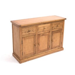 Cabinet Bits Salerno Light Wood 3 Drawer 3 Door Sideboard Wood Knob - thumbnail 3