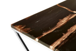 Orsina Relic Dark Petrified Wood Top Coffee Table - thumbnail 3