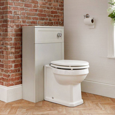 Homestylestore 502mm Light Grey Bathroom Toilet Wc Unit (Cabinet Only) - image 1