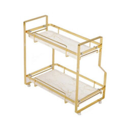 2 Tiers Cosmetic Storage Rack, Desktop Storage Rack, Bathroom Storage Rack - thumbnail 3
