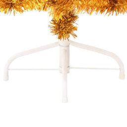 Berkfield Artificial Half Christmas Tree With Stand Gold 120 Cm Pvc - thumbnail 5
