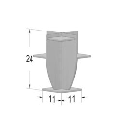 Decorotika Ceki 18 mm Modern Plant Stand Sapphire Oak - thumbnail 4