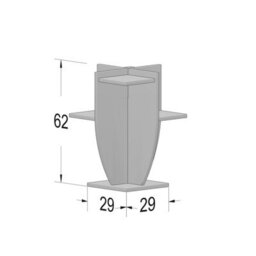 Decorotika Ceki 18 mm Modern Plant Stand Sapphire Oak - thumbnail 5