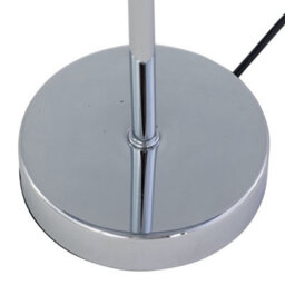 First Choice Lighting Chrome Touch Operated Table Lamp With White Pleat Shade - thumbnail 5