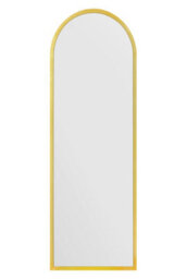 "MirrorOutlet The Arcus - Gold Framed Arched Leaner / Wall Mirror 63"" X 21"" (160Cm X 53Cm)" - thumbnail 3