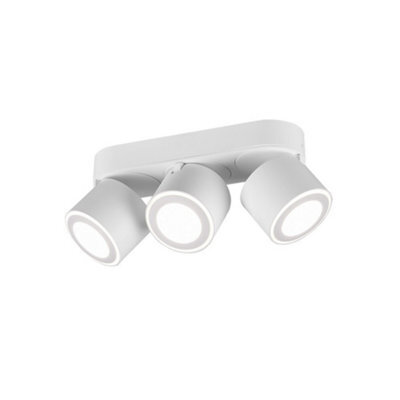 Luminosa Lighting Luminosa Taurus Modern 3 Light Ceiling Spotlight Bar White Matt 3000K - Uk Stock - image 1