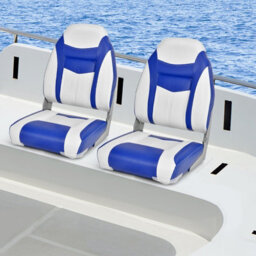 Gainoom Set Of 2 High Back Boat Seat Folding Fishing Boat Chair W/ Long Fixation Strap - thumbnail 3