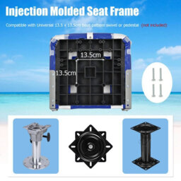 Gainoom Set Of 2 High Back Boat Seat Folding Fishing Boat Chair W/ Long Fixation Strap - thumbnail 6