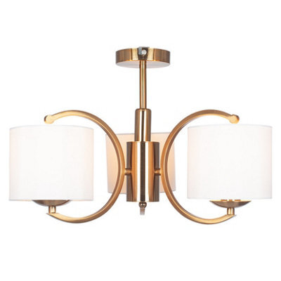 Pacific Lifestyle Art Deco Brass Metal Curved Arm Opulent Chandelier - image 1