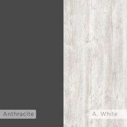 Decortie Piri Ancient White- Anthracite Grey 5 Tier Tall Freestanding Bookcase (H) 161Cm - thumbnail 4