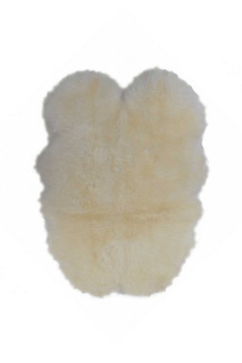 Fenland Sheepskin Fenland Luxury Real Sheepskin Octo Rug - Ivory (180 Cm X 120Cm) - image 1
