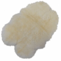 Fenland Sheepskin Fenland Luxury Real Sheepskin Octo Rug - Ivory (180 Cm X 120Cm) - thumbnail 2