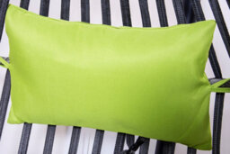Sh&g Hanging Egg Chair - Basket Chair, Stand & Cushion Set - Grey Rattan & Steel With Lime Green Cushion - thumbnail 5