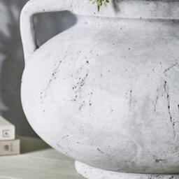 Dibor Antique Style Medium Grey Pelike Flower Vase H24 X Dia32Cm - thumbnail 3