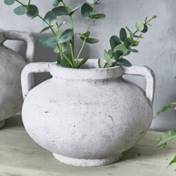 Dibor Antique Style Medium Grey Pelike Flower Vase H24 X Dia32Cm - thumbnail 1