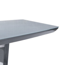 Furniture in Fashion Ilko High Gloss Bar Table Rectangular Glass Top In Grey - thumbnail 6