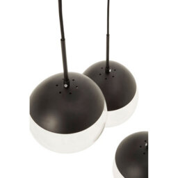 Orsina 3-Light Pendant With Adjustable Cords, Hanging Cluster Lamp With Globe Shades, Cluster Ceiling Fixture - thumbnail 5