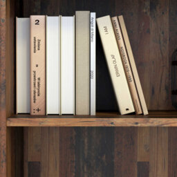 Wyld Haus Bucharest Narrow 5-Shelf Vintage Oak Wooden Bookcase 197.5Cm - thumbnail 4