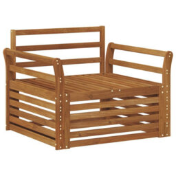 Walplus 2 Piece Outdoor Sofa Set Natural Garden Patio Seating - thumbnail 2