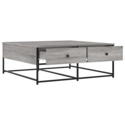 Berkfield Durable Coffee Table Grey Sonoma 100X99X40 Cm Engineered Wood - thumbnail 5