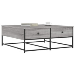 Berkfield Durable Coffee Table Grey Sonoma 100X99X40 Cm Engineered Wood - thumbnail 3