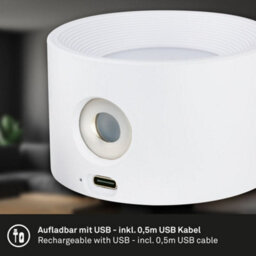 Briloner 2 X Led Wall Light Rechargeable Reading Lamp Magnet Adjustable Spotlight White - thumbnail 3