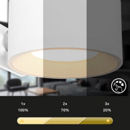 Briloner 2 X Led Wall Light Rechargeable Reading Lamp Magnet Adjustable Spotlight White - thumbnail 6