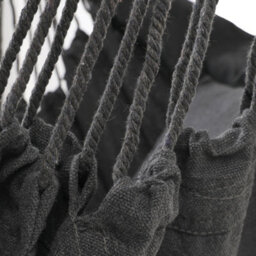 Breeins 100Cm W X 130Cm H Garden Hanging Canvas Hammock Swing Chair, Dark Grey - thumbnail 4