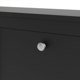 Furniture To Go Madrid Shoe Cabinet 4 Compartments In Matt Black - thumbnail 7