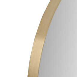 Pacific Lifestyle Round Wall Mirror Gold Metal Slim Frame 100Cm Contemporary - thumbnail 7