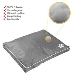 istyle mode Super Soft Cosy Grey Large Dog Beds Cushion Water Resistant Mattresses Washable Zipped Cover With Cushion - thumbnail 6