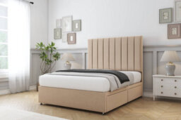 "Sloomy Kansas Pebble Plush Divan Bed With Mattress 2 Drawers Same Side With 26"" Strutted Headboard 3' Single" - thumbnail 2