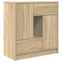 Berkfield Sideboard With Drawers And Doors Sonoma Oak 70.5X34X74.5 Cm - thumbnail 2