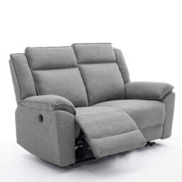 More4Homes Skye 2 Seater Linen Electric Recliner Sofa (Grey) - thumbnail 4