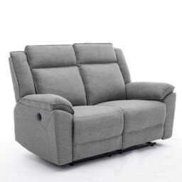 More4Homes Skye 2 Seater Linen Electric Recliner Sofa (Grey) - thumbnail 3