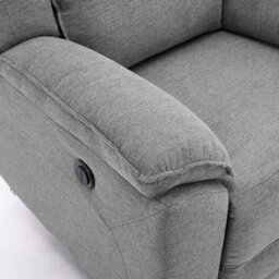 More4Homes Skye 2 Seater Linen Electric Recliner Sofa (Grey) - thumbnail 6