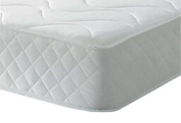 "Wilson Beds Limited Wilson Beds - Basic 6.5"" Deep 4Ft6 Double All White Quilted Longwave Design, Hybrid Spring Mattress With A Layer Of Memory Foam" - thumbnail 1