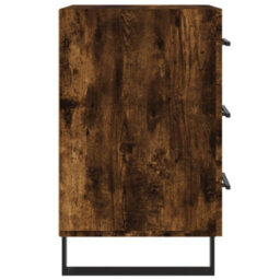Berkfield Bedside Cabinet Smoked Oak 40X40X66 Cm Engineered Wood - thumbnail 6