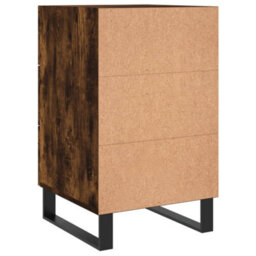 Berkfield Bedside Cabinet Smoked Oak 40X40X66 Cm Engineered Wood - thumbnail 8