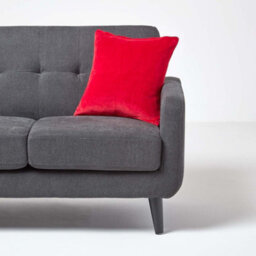 Homescapes Red Velvet Cushion Cover, 40 X 40 Cm - thumbnail 4