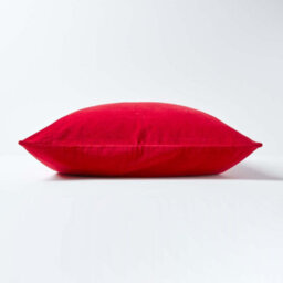 Homescapes Red Velvet Cushion Cover, 40 X 40 Cm - thumbnail 2