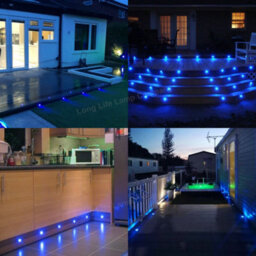 Long Life Lamps Company Ip68 Outdoor Led Decking Lights 30mm Round Blue 10 Kit Dec10Bl - thumbnail 9