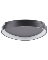 Beliani Triangle Integrated Led Ceiling Lamp - Black Steel With Acrylic Diffuser, W40 X D42 X H13Cm - thumbnail 3