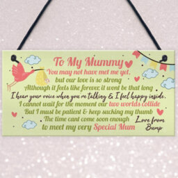 Red Ocean To My Mummy To Be Plaques Gifts From Bump Baby Shower Baby Girl Boy Present Keepsake - thumbnail 3